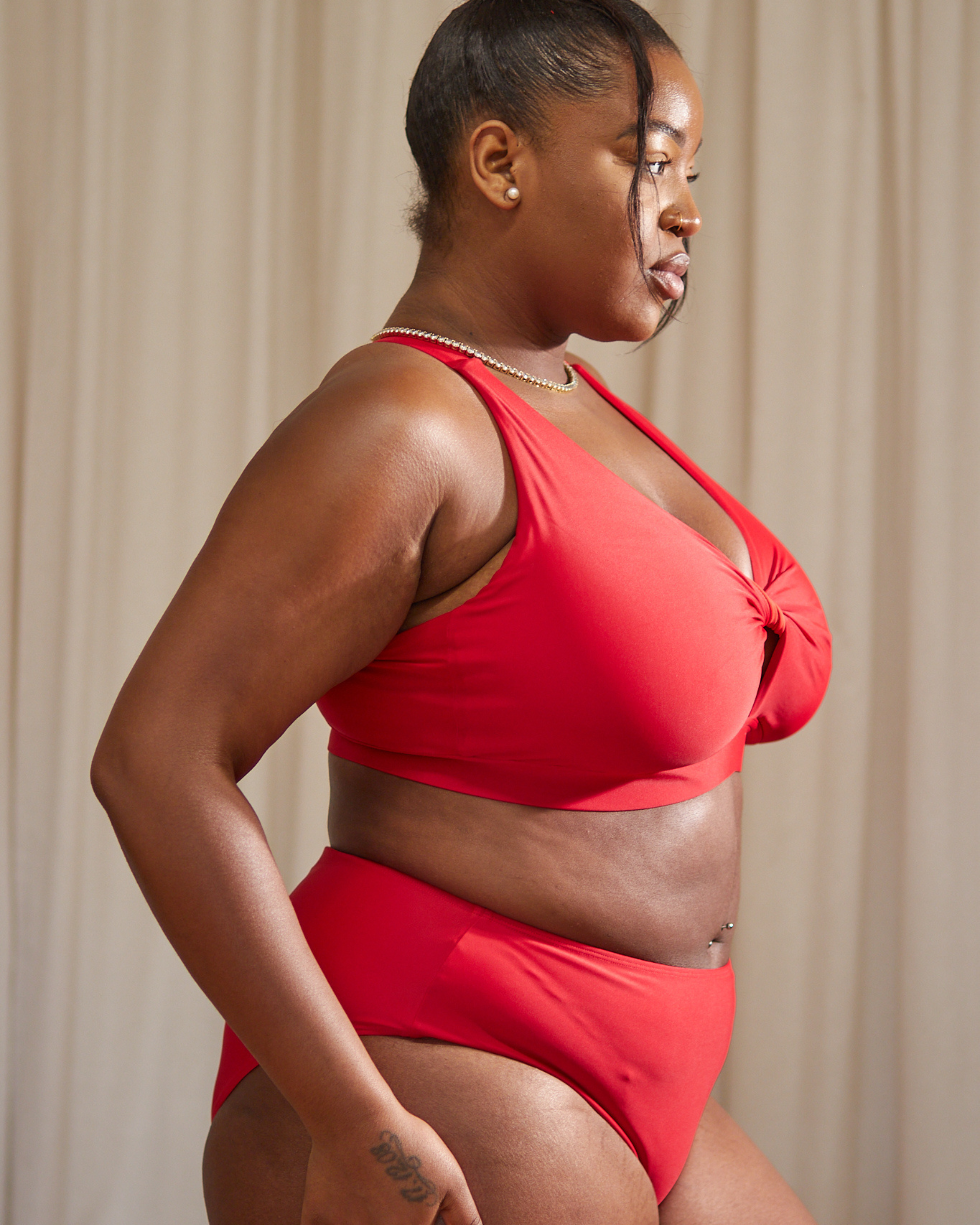 ROSA FULLER BUST BIKINI TOP - CHERRY RED