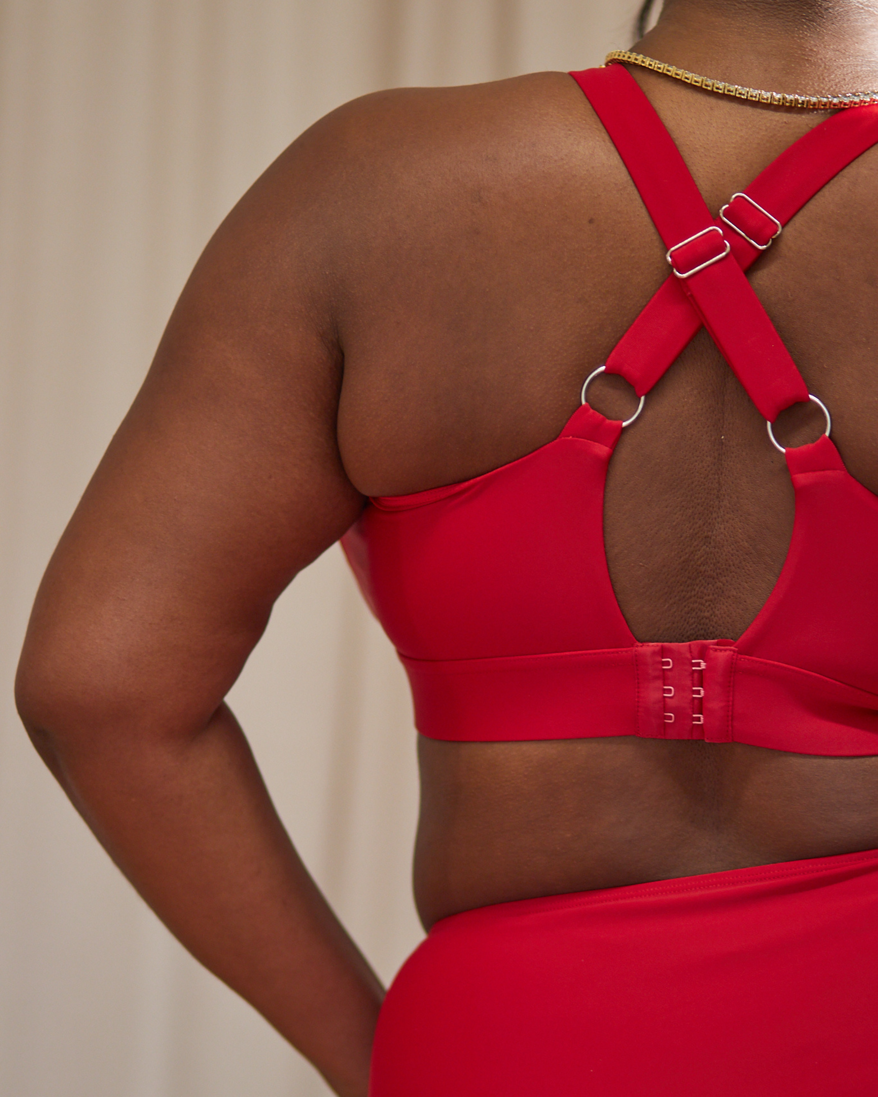 ROSA FULLER BUST BIKINI TOP - CHERRY RED