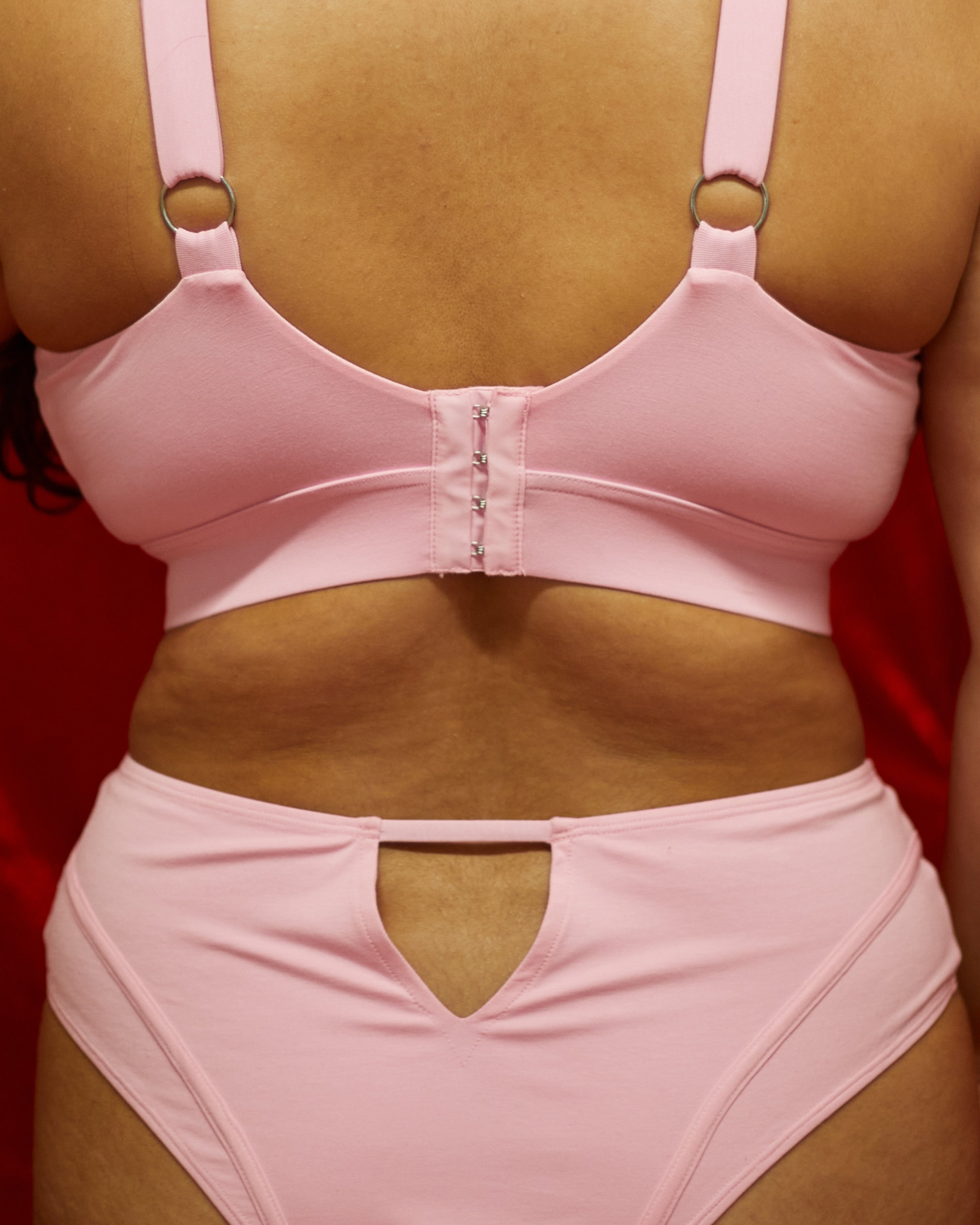 Maya High-waisted Panelled Knickers - Candy Pink - Pack of 3