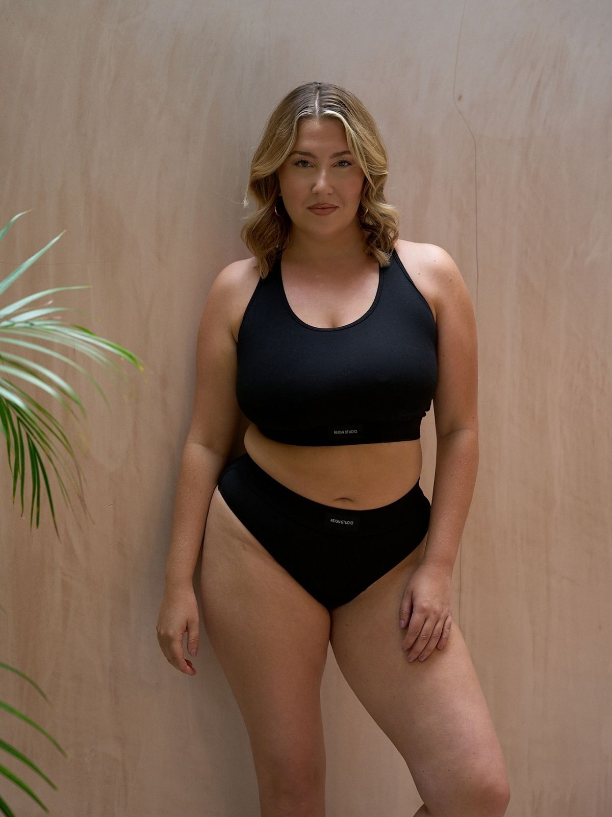 Chill With Me Fuller Bust Bralette Top - Americano (Black)