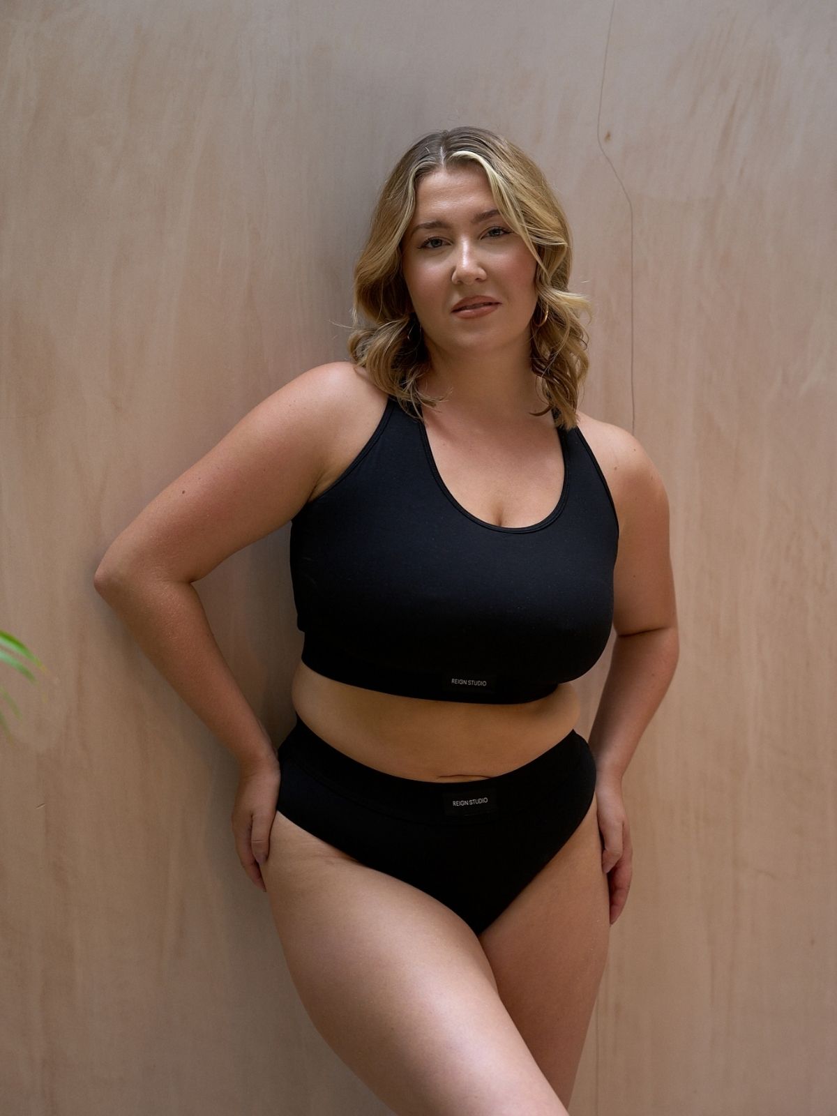 Chill With Me Fuller Bust Bralette Top - Americano (Black)