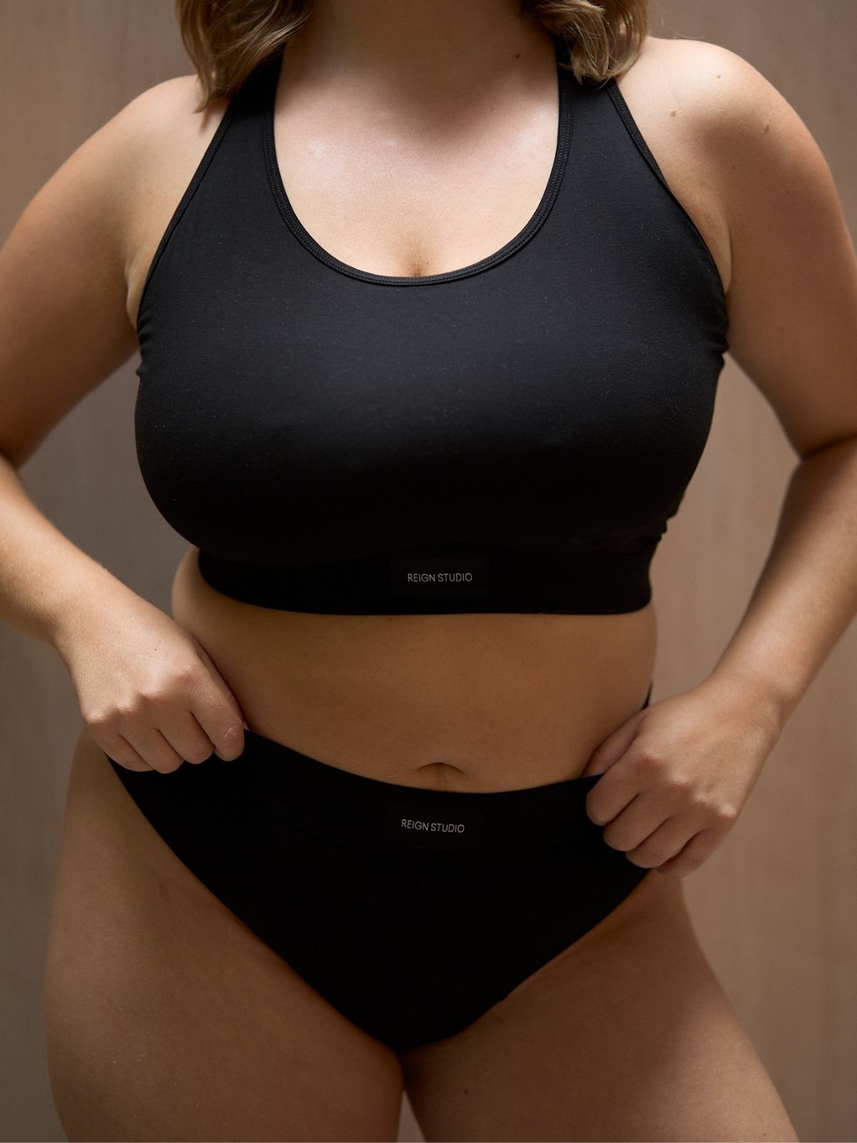 High-Waisted Knickers - Americano (Black)