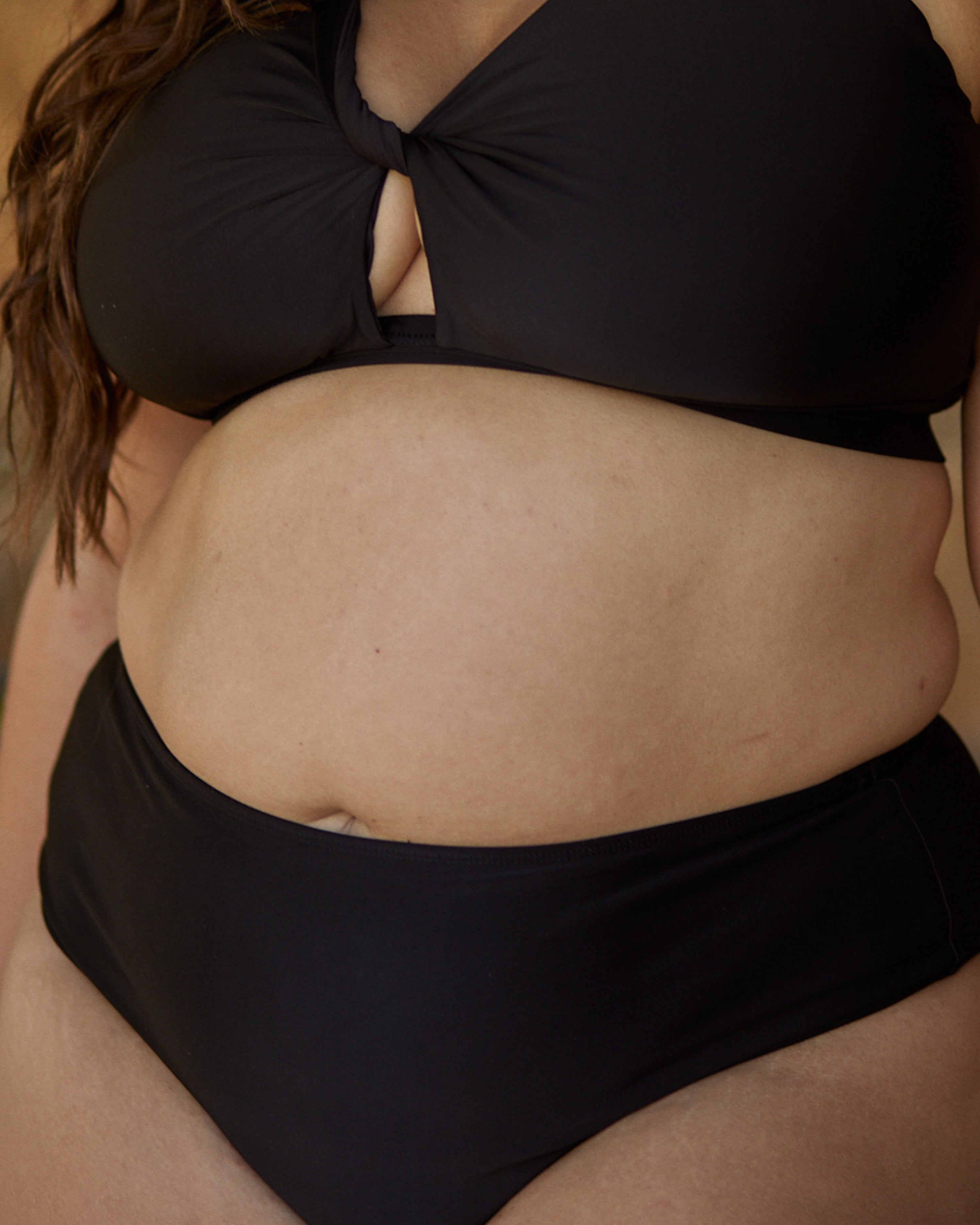 ROSA HIGH-WAISTED BIKINI BOTTOMS - MIDNIGHT (BLACK)