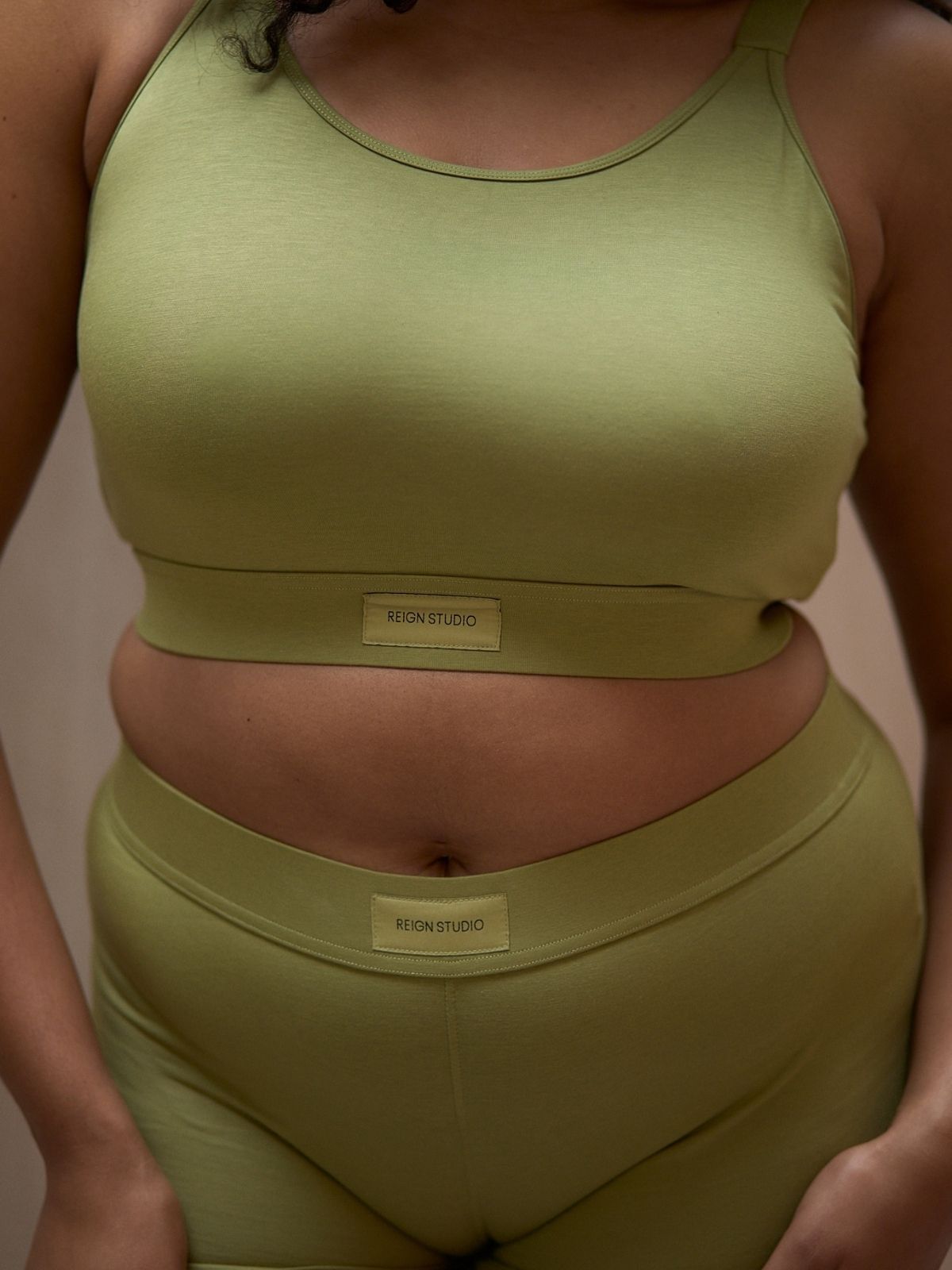 CONNA FULLER BUST BRALETTE TOP - MATCHA (GREEN)