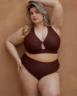 ROSA FULLER BUST BIKINI TOP - ESPRESSO