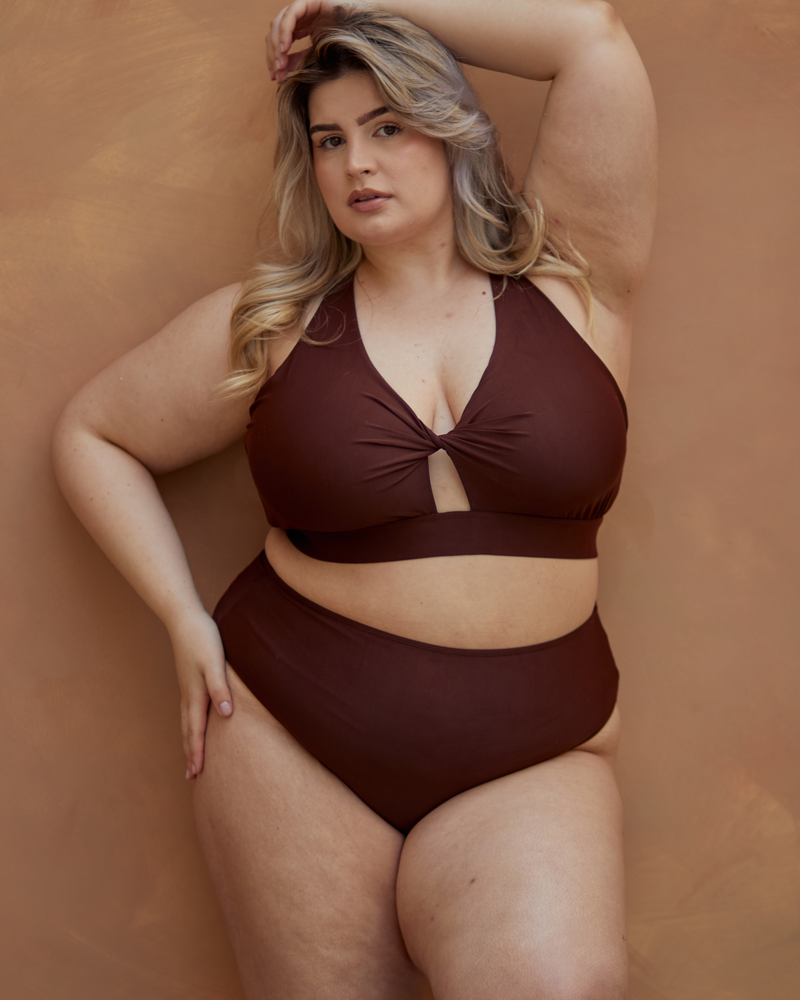 ROSA FULLER BUST BIKINI TOP - ESPRESSO
