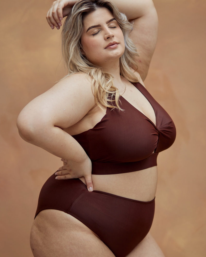 ROSA FULLER BUST BIKINI TOP - ESPRESSO