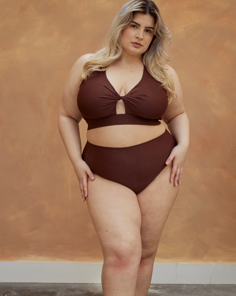ROSA FULLER BUST BIKINI TOP - ESPRESSO
