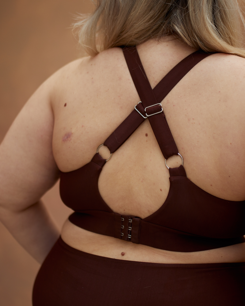 ROSA FULLER BUST BIKINI TOP - ESPRESSO