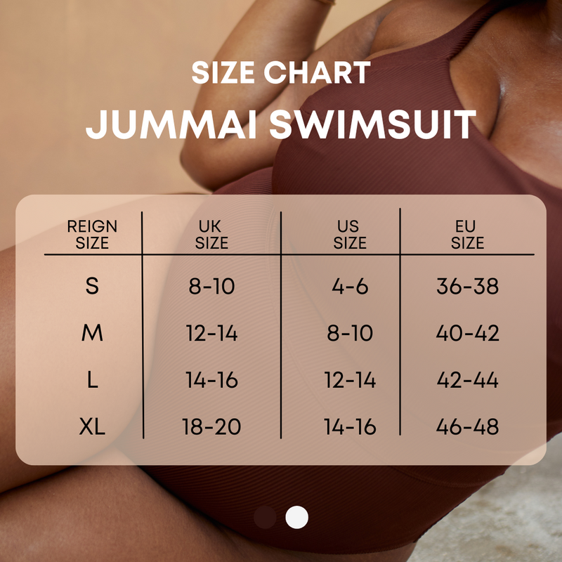 JUMMAI RIBBED FULLER BUST SWIMSUIT - ESPRESSO