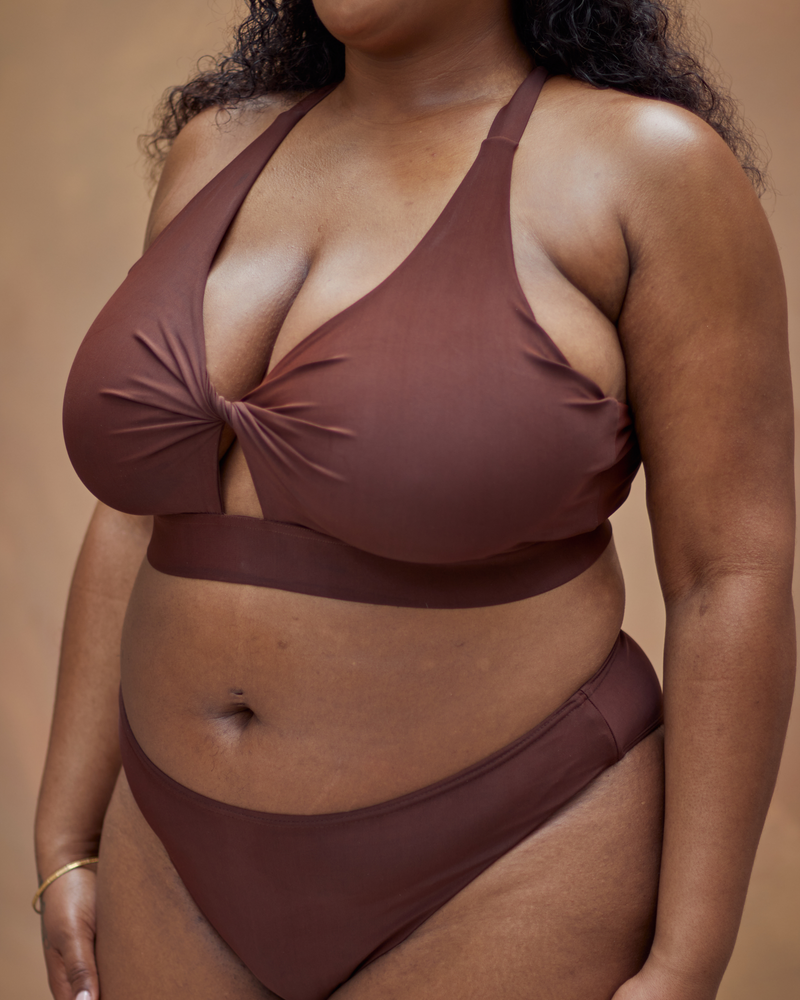 ROSA FULLER BUST BIKINI TOP - ESPRESSO