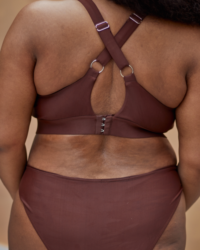 ROSA FULLER BUST BIKINI TOP - ESPRESSO