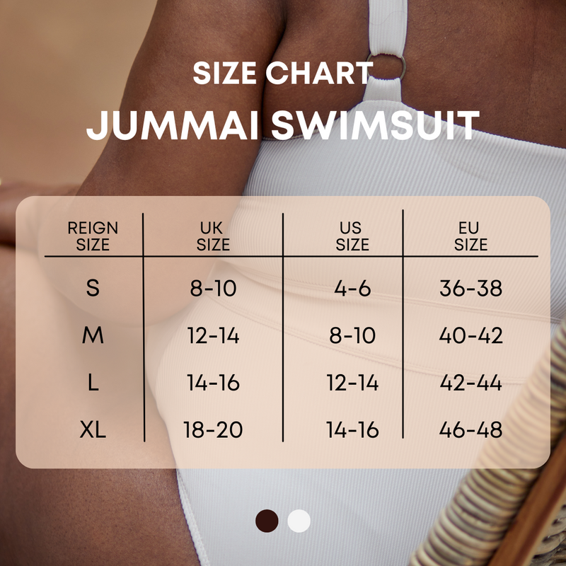 JUMMAI RIBBED FULLER BUST SWIMSUIT - OFF WHITE (ECRU)