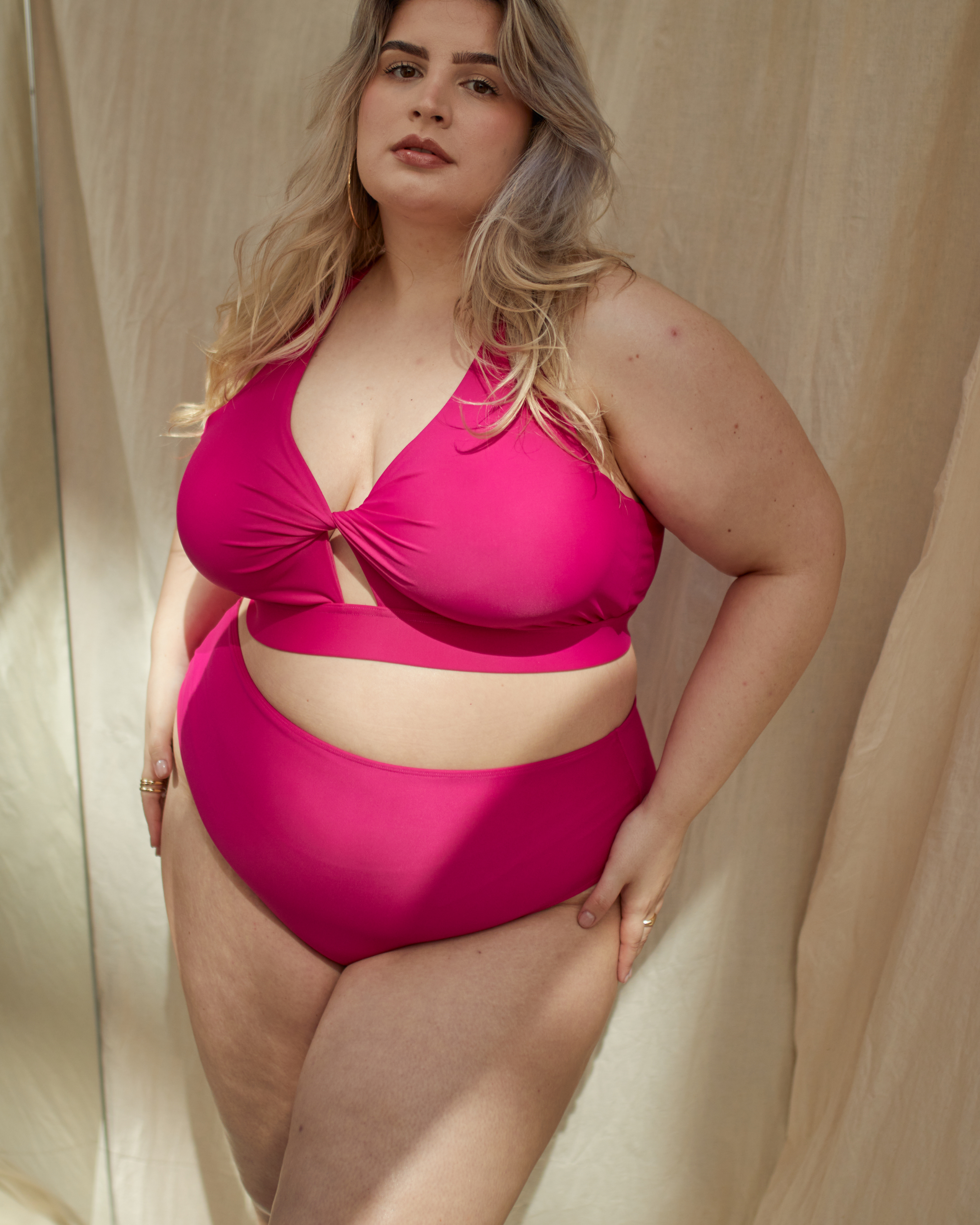ROSA FULLER BUST BIKINI TOP -  FUCHSIA PINK